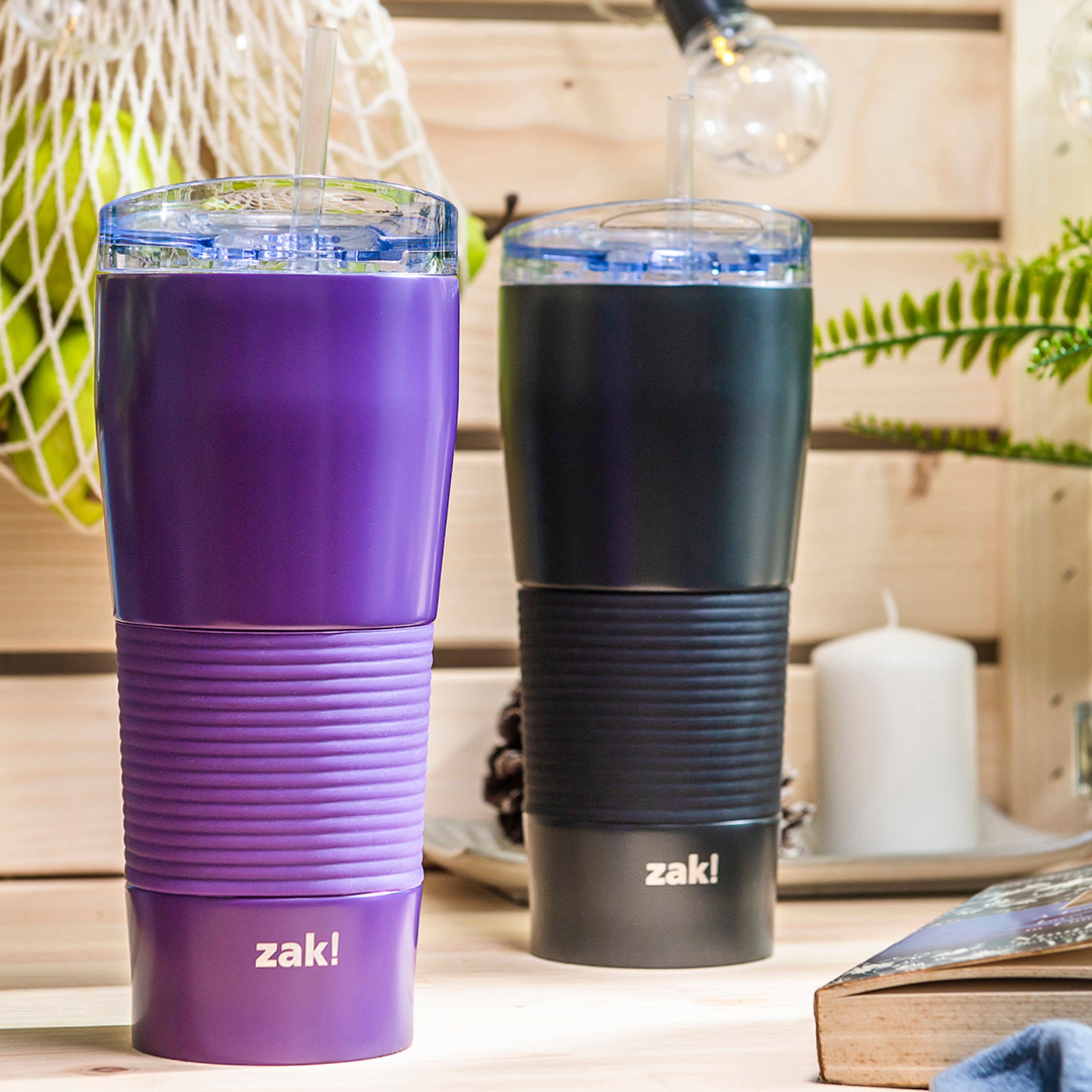 Lynden 28 ounce Stainless Steel Vacuum Insulated Tumbler with Straw, Charcoal slideshow image 2 Lynden 28 ounce Stainless Steel Vacuum Insulated Tumbler with Straw, Charcoal slideshow image 2