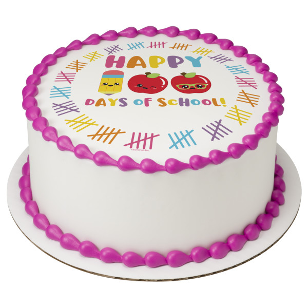 100th Day of School PhotoCake® Edible Image®
