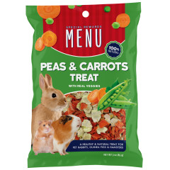 Image of Vitakraft MENU Peas & Carrots Treat for Rabbits/Guinea Pigs/Hamsters, 3 oz