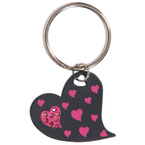 Pink Hearts Key Chain