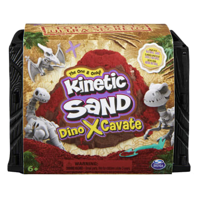 Kinetic Sand, Dino XCavate, Made with Natural Sand, Play Sand Sensory Toys for Kids Ages 6 and Up