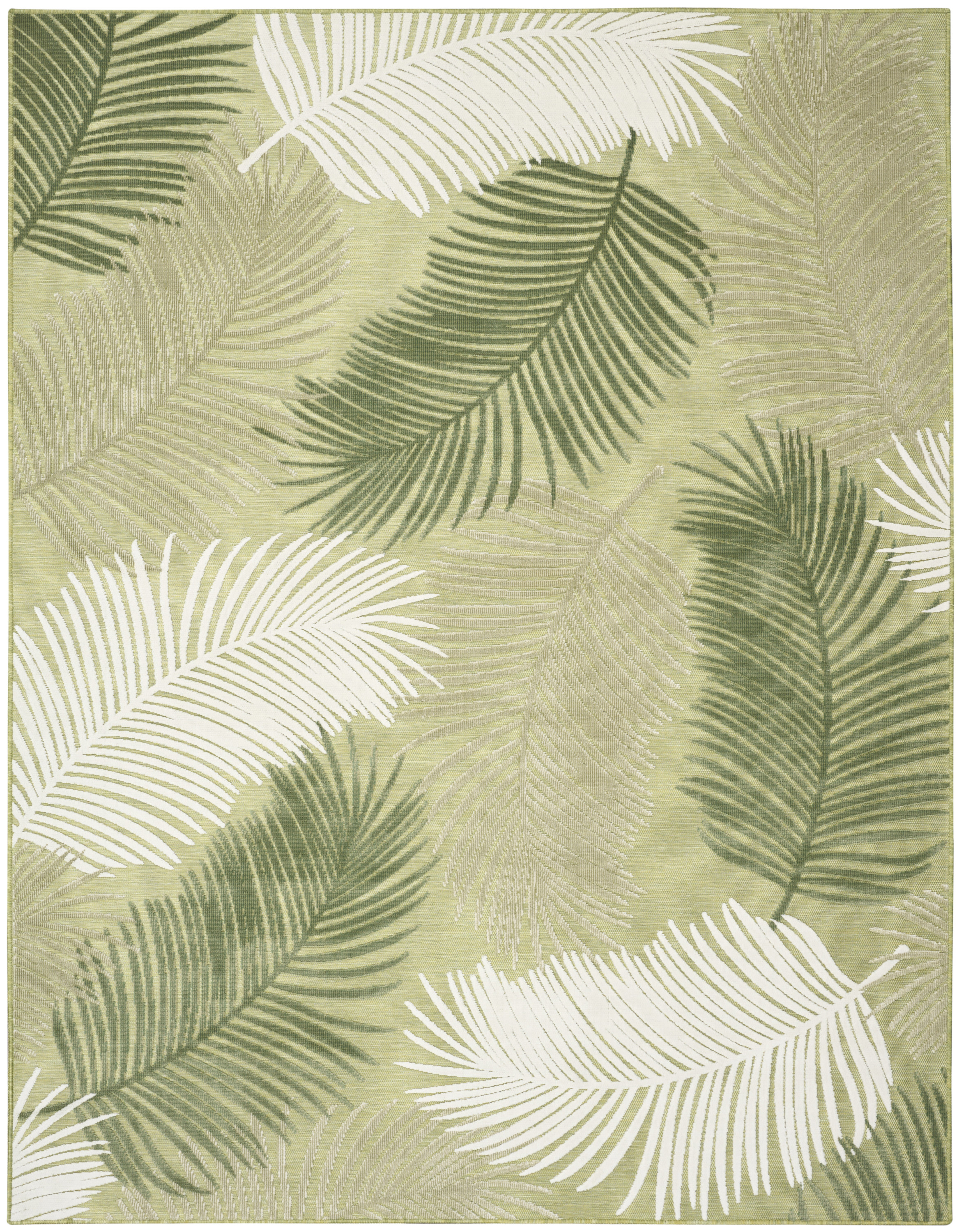 Nourison Suncoast 9' x 12' Green Tropical Rug
