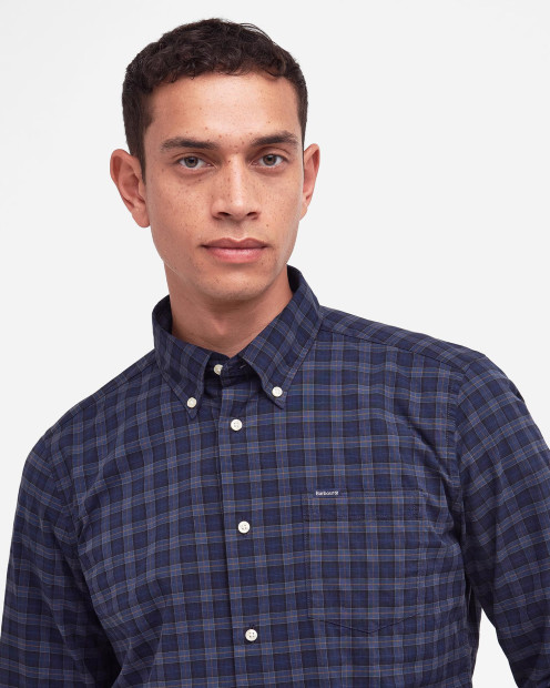 Lomond Tailored Long-Sleeved Shirt Midnight Tartan