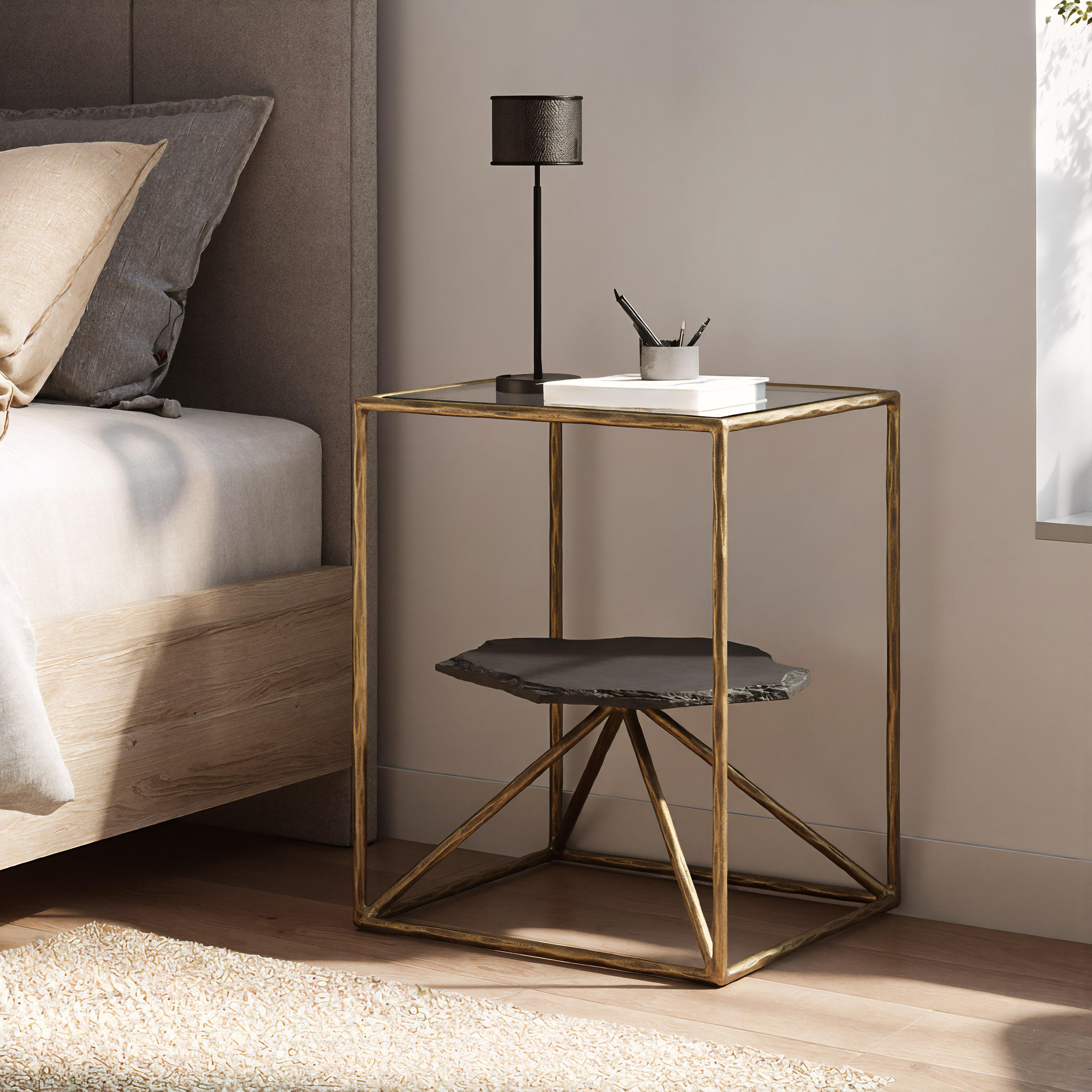 Ranol Side Table Brass product image