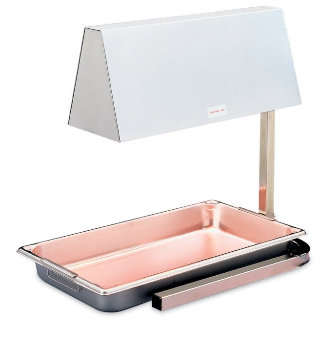Vollrath 71500 - Cayenne® OHC-500 Heat Lamp, white bulbs, 19