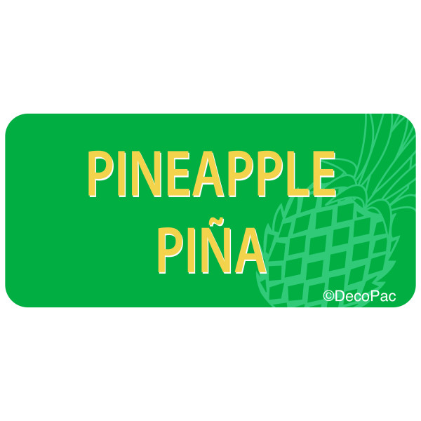 Pineapple/Piña Promotional Label
