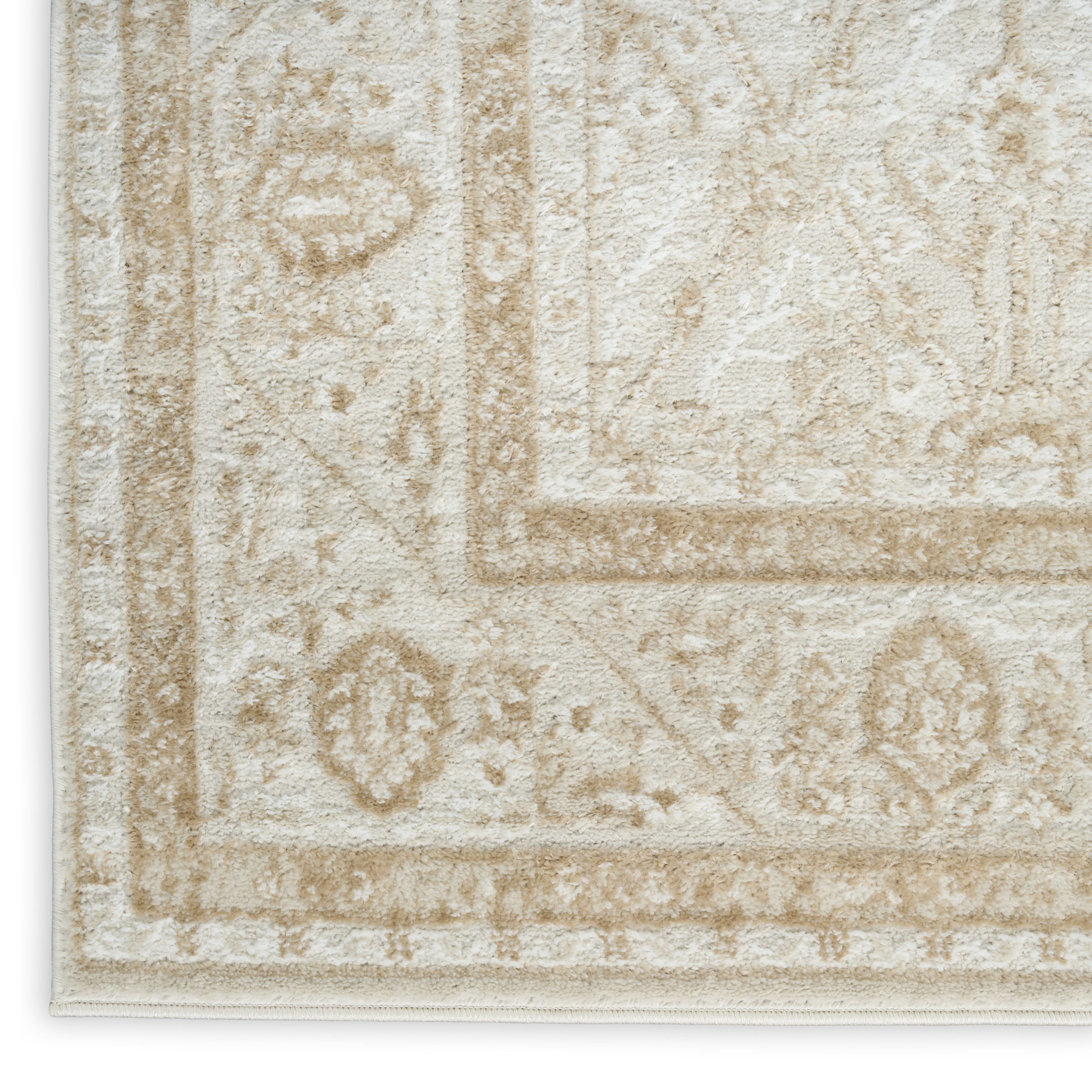 Nourison Dekor 2' x 4' Cream Beige Vintage Indoor Rug