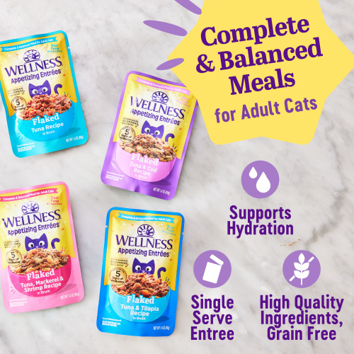 The benifts of Wellness Appetizing Entrees Variety Packs Flaked Favorites, Seafood Variety Pack (1.4 oz)