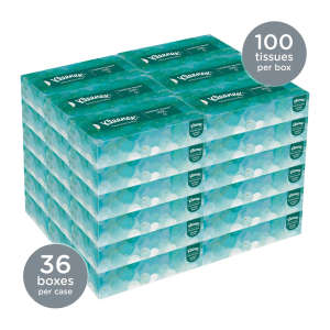 KIM21400, Kimberly Clark, Kleenex, Facial Tissue, 2 ply, White