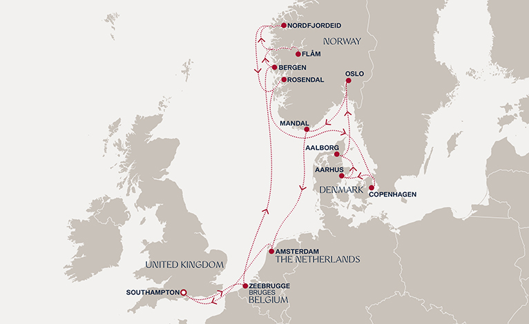 Itinerary map