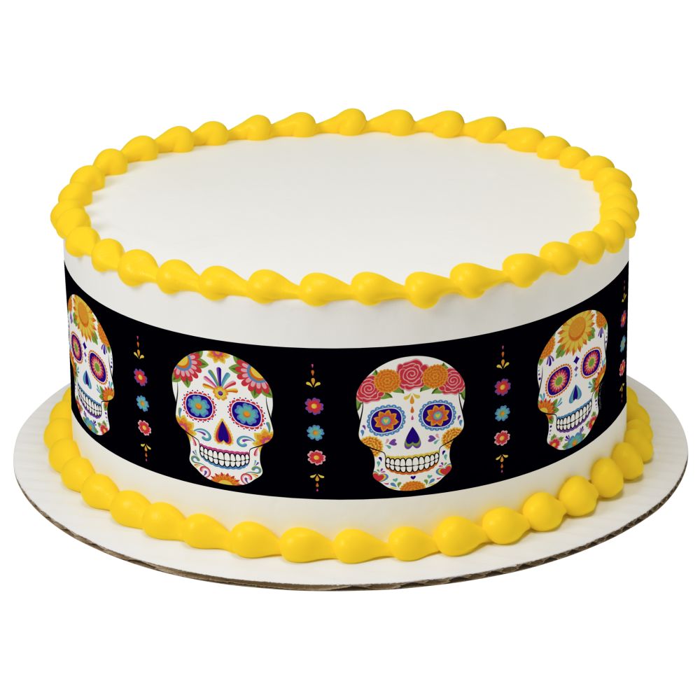 Image Cake Dia de los Muertos Skulls