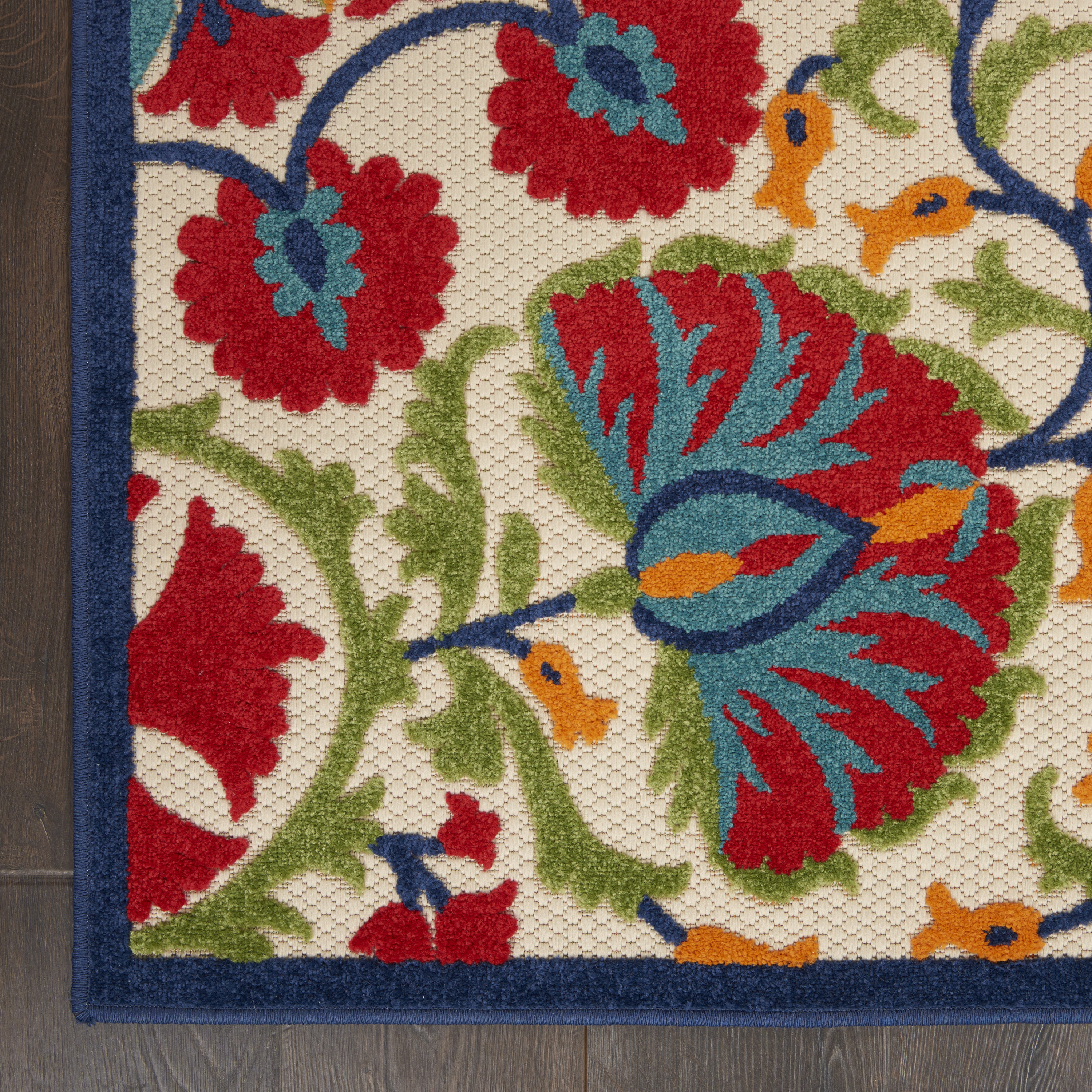 Nourison Aloha 7' x 10' Red Multicolor Transitional Rug