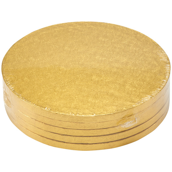 10" Round Gold Foil Cake Board