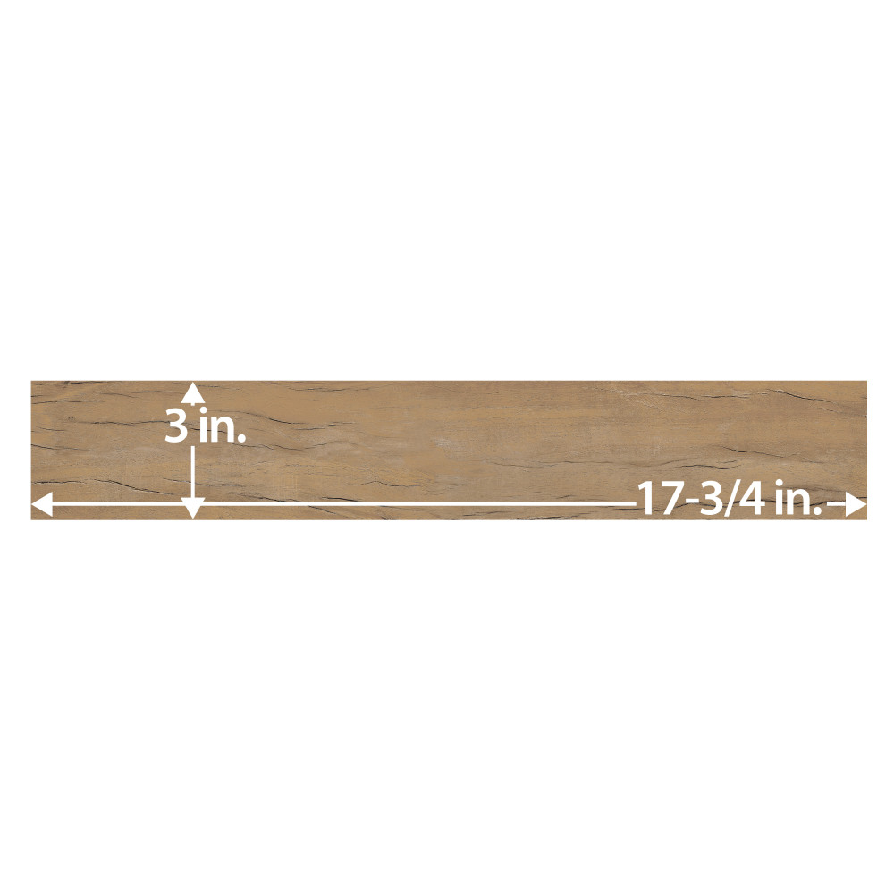 Kings Forest Natural 2-7/8 in. x 17-3/4 in. Ceramic Floor and Wall Tile