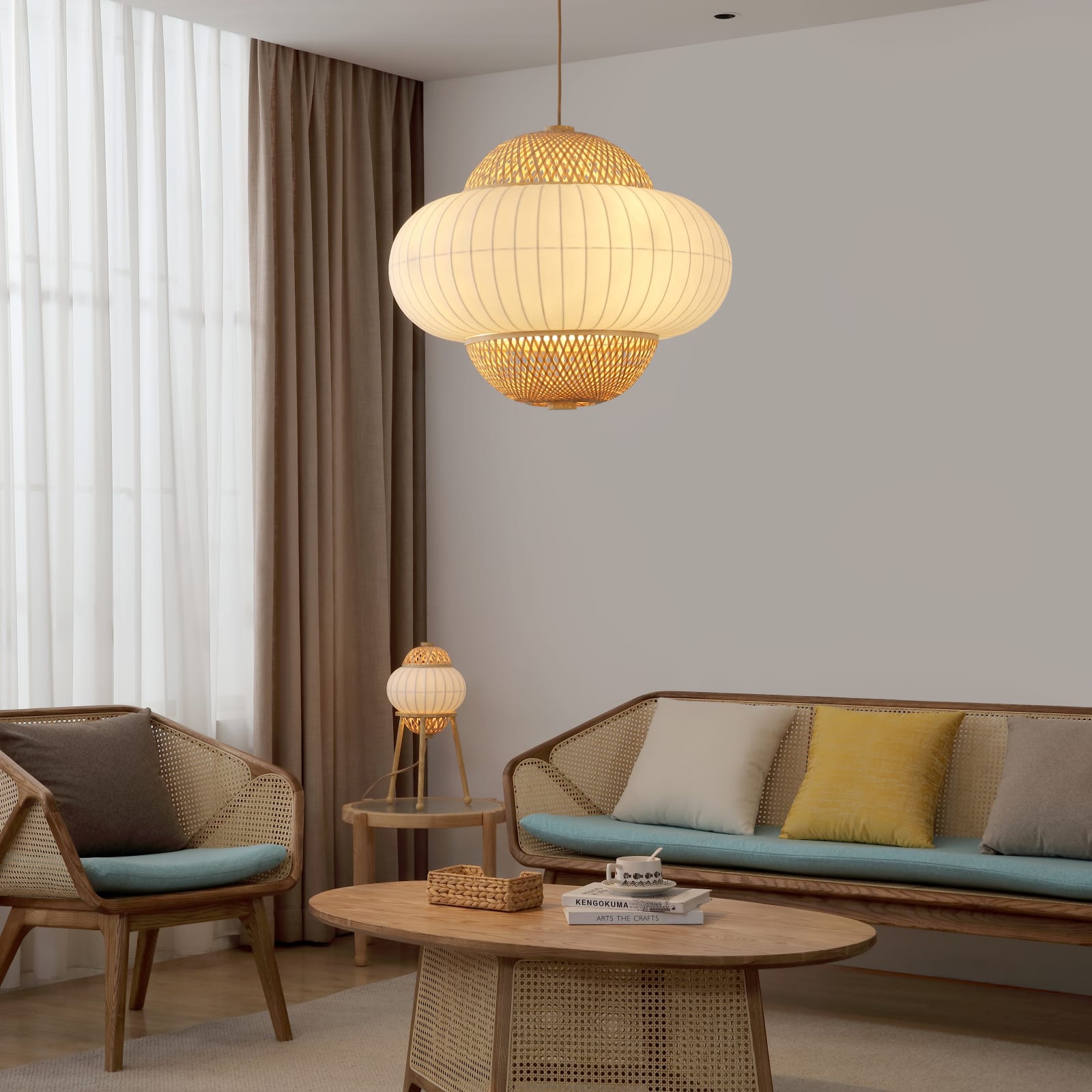 Hikari 4 Light Pendant — installation 2