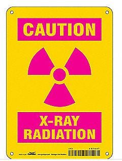 Grainger Wall Sign Caution Caution X-Ray Radiation