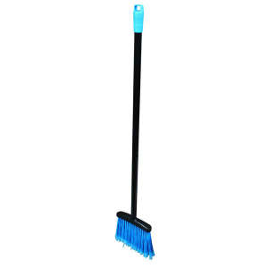 Impact,  Lobby Dust Pan Broom, 8.25in, Plastic, Blue/Black