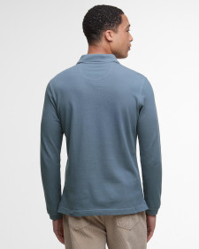 Polo Essential a maniche lunghe Bluestone
