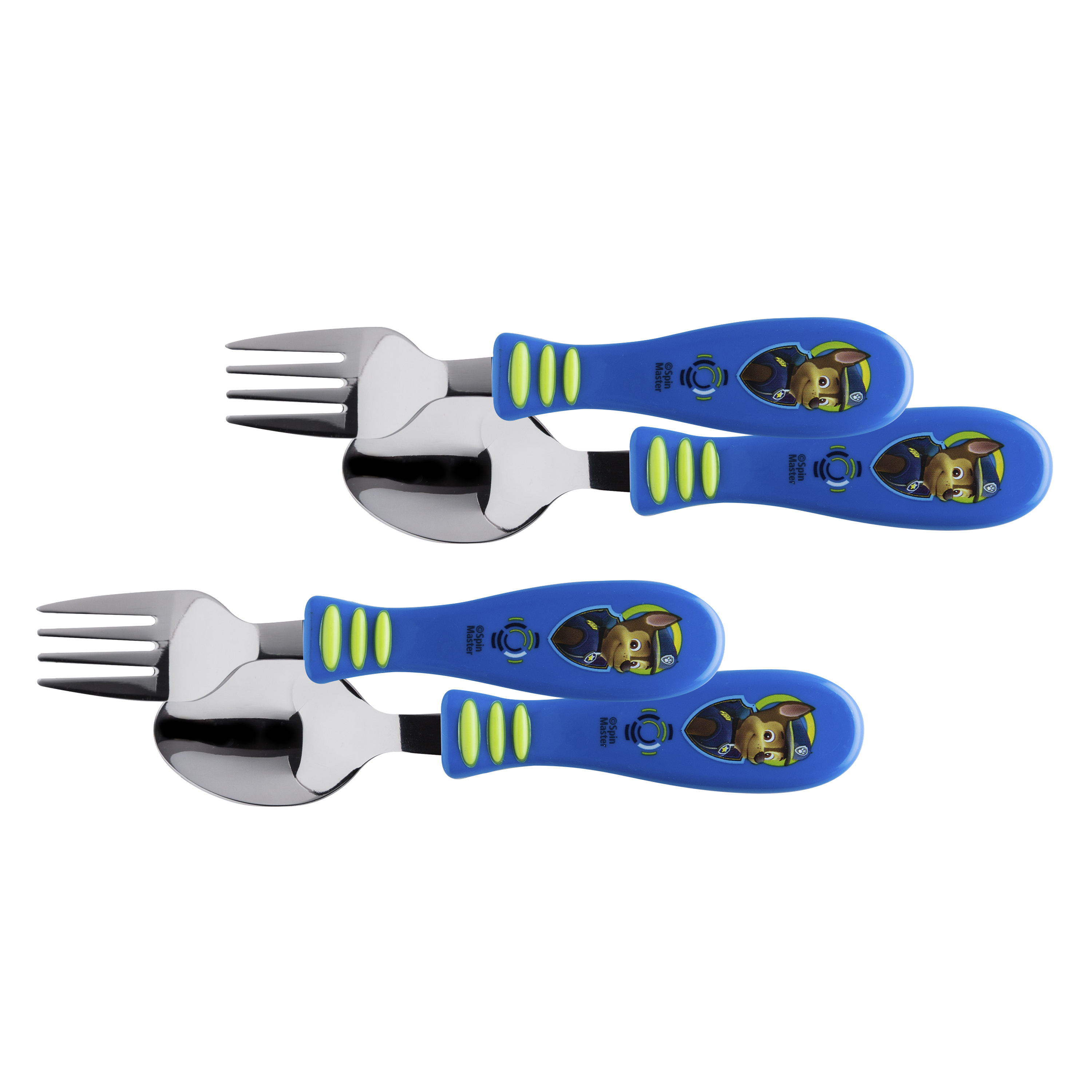 Paw Patrol Kid’s Flatware, Chase, 4-piece set slideshow image 1 Paw Patrol Kid’s Flatware, Chase, 4-piece set slideshow image 1