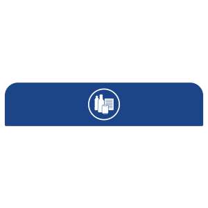 Rubbermaid Commercial, Configure™, Mixed Recycling, 45 gal, Blue, Receptacle Label Kit