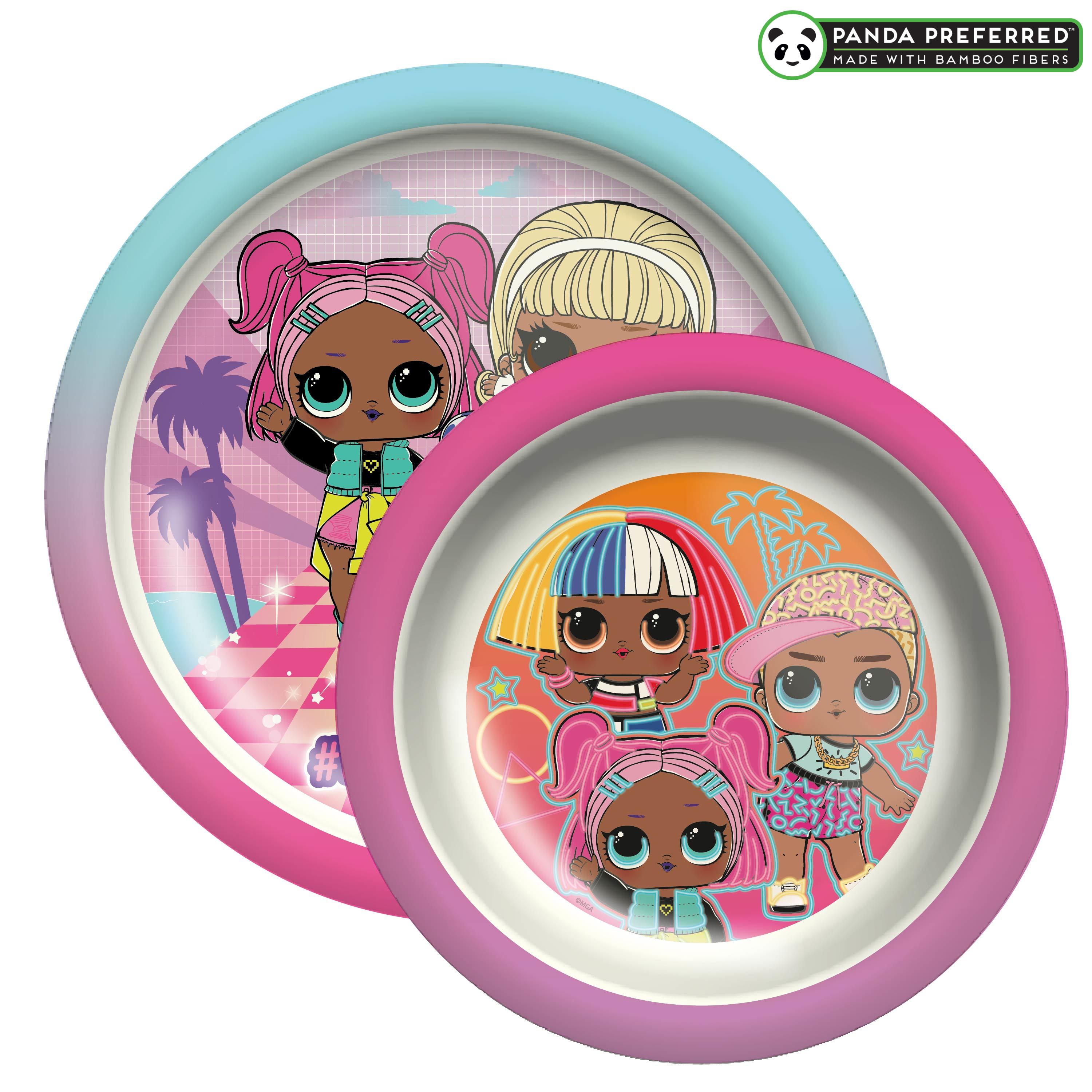 LOL Surprise Kids Plate and Bowl Set, Favorite Characters, 2-piece set slideshow image 1 LOL Surprise Kids Plate and Bowl Set, Favorite Characters, 2-piece set slideshow image 1