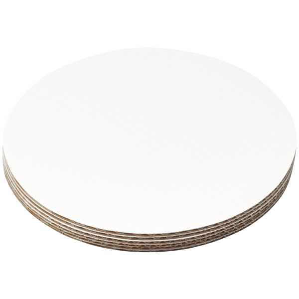 10" Round Waxed Corrugated Cake Board