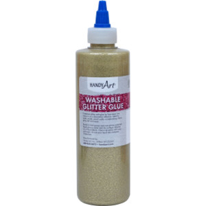 Washable Glitter Glue, 8 oz., Gold