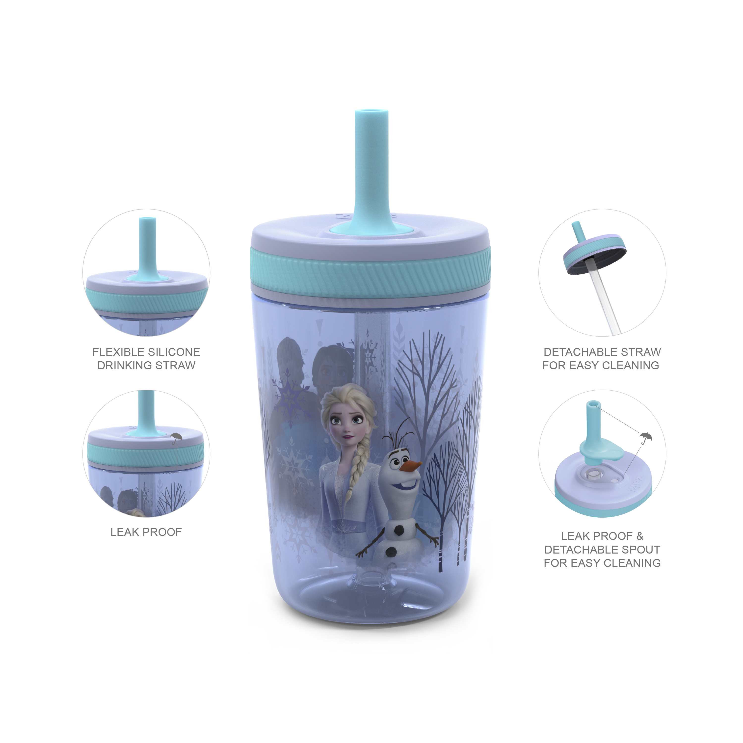 Disney Frozen 2 Movie 15 ounce Plastic Tumbler, Anna, Elsa and Friends, 2-piece set slideshow image 8 Disney Frozen 2 Movie 15 ounce Plastic Tumbler, Anna, Elsa and Friends, 2-piece set slideshow image 8