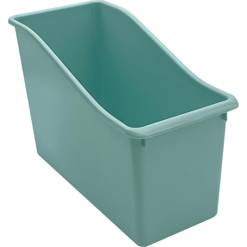 Plastic Book Bin, Calming Blue