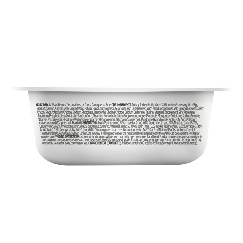 Wellness Complete Health Purrfect Duos Turkey & Salmon back packaging