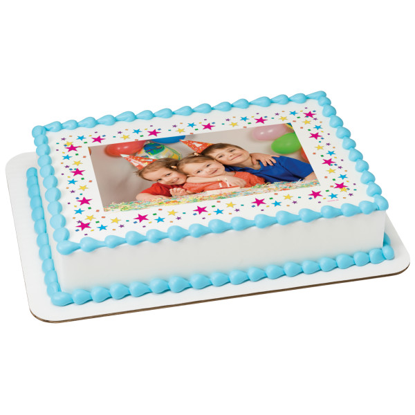 Stars PhotoCake® Edible Image® Frame