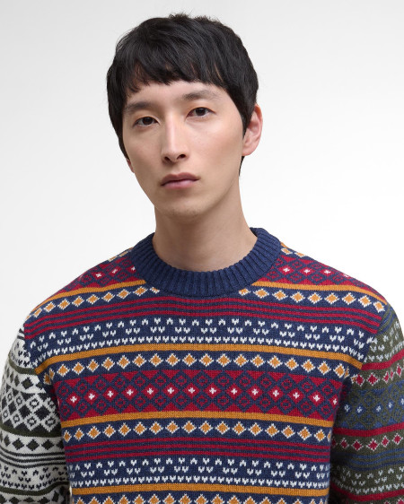 Maglione girocollo Patchwork Fair Isle