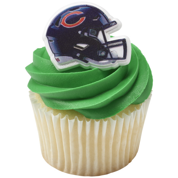 NFL Team Helmet Cupcake Rings