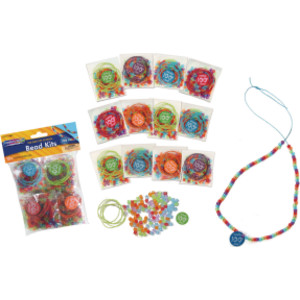 100 Days of School Bead Kits, Assorted Sizes, 12 Kits
