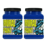 Chroma Mural Paint Pint Ice (Blue) Pack of 2