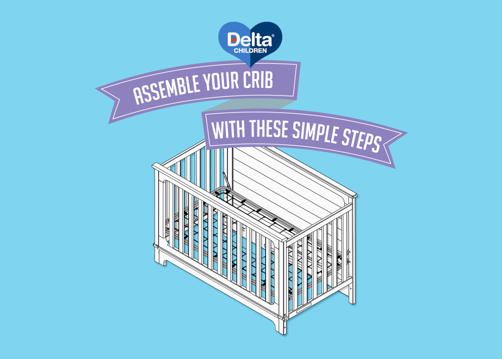 Delta Children Canton 4in1 Convertible Crib, Black