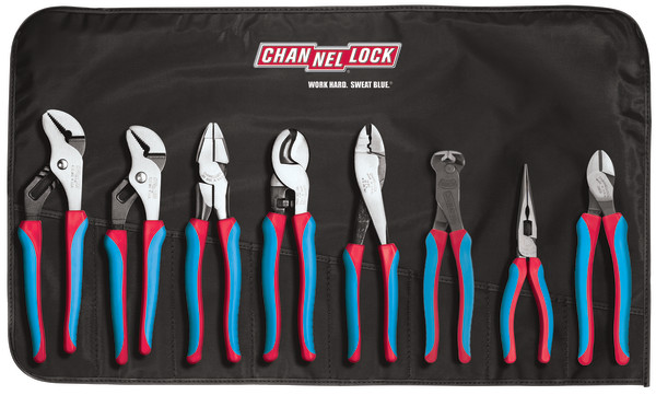 CBR-8 8pc Electrical Pliers Tool Set with Tool Roll