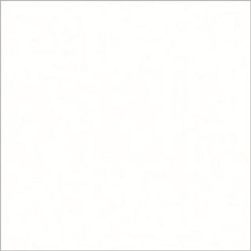 Blank white square with a thin gray border â€” occupying the frame, displaying no markings â€” evenly lit neutral background with soft shadows suggesting a flat surface.