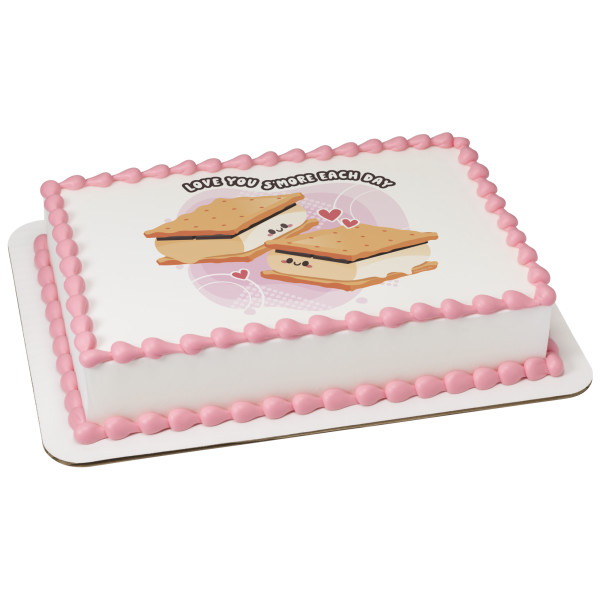 Love You S'More Each Day PhotoCake® Edible Image®