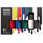 Liquitex BASICS Acrylic Color 118 mL Tubes Assorted Colors Set of 6