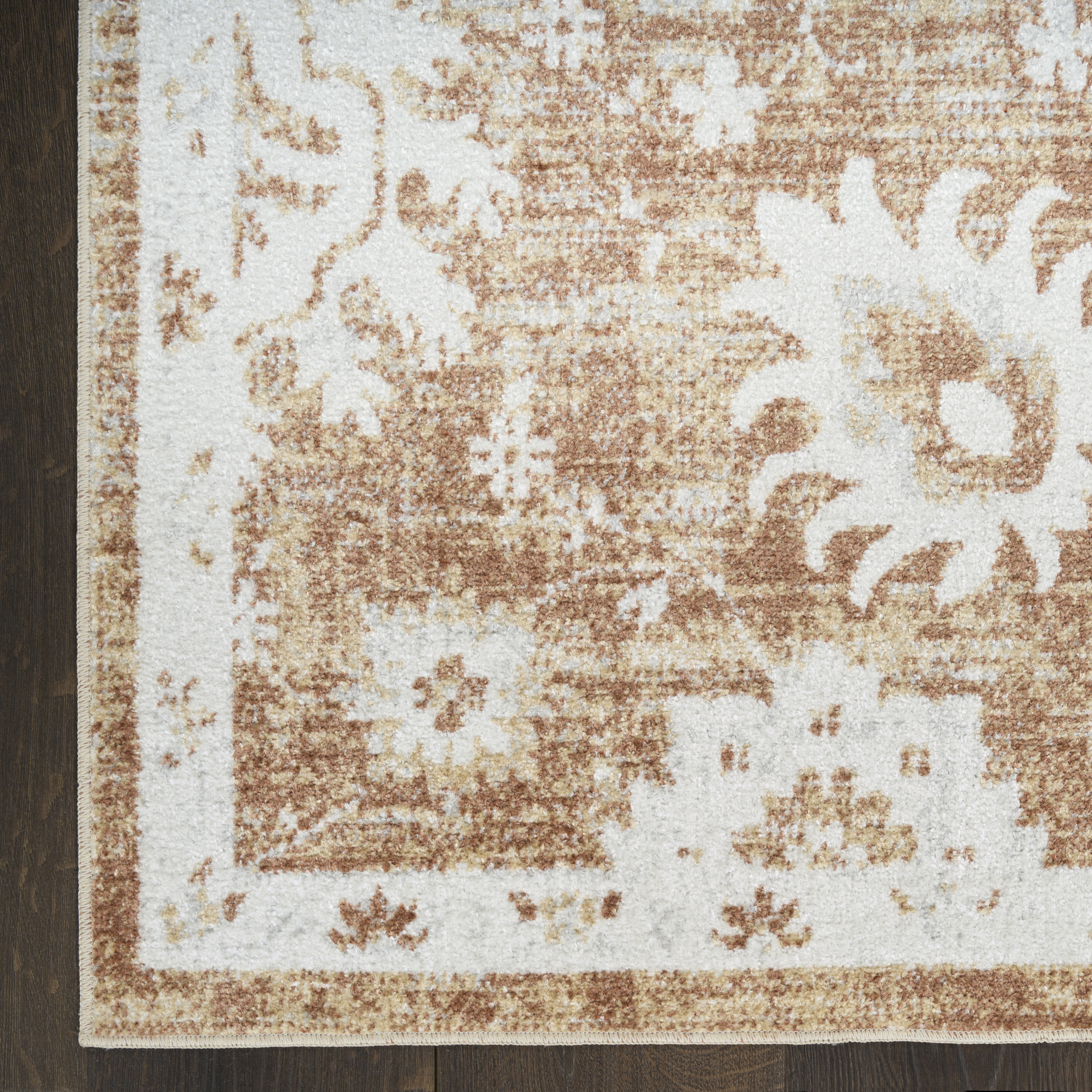 Nourison Astra Machine Washable 9' x 12' Copper Vintage Indoor Rug