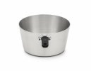 7-quart Wear-Ever® tapered aluminum saucepan with natural finish and silicone handle