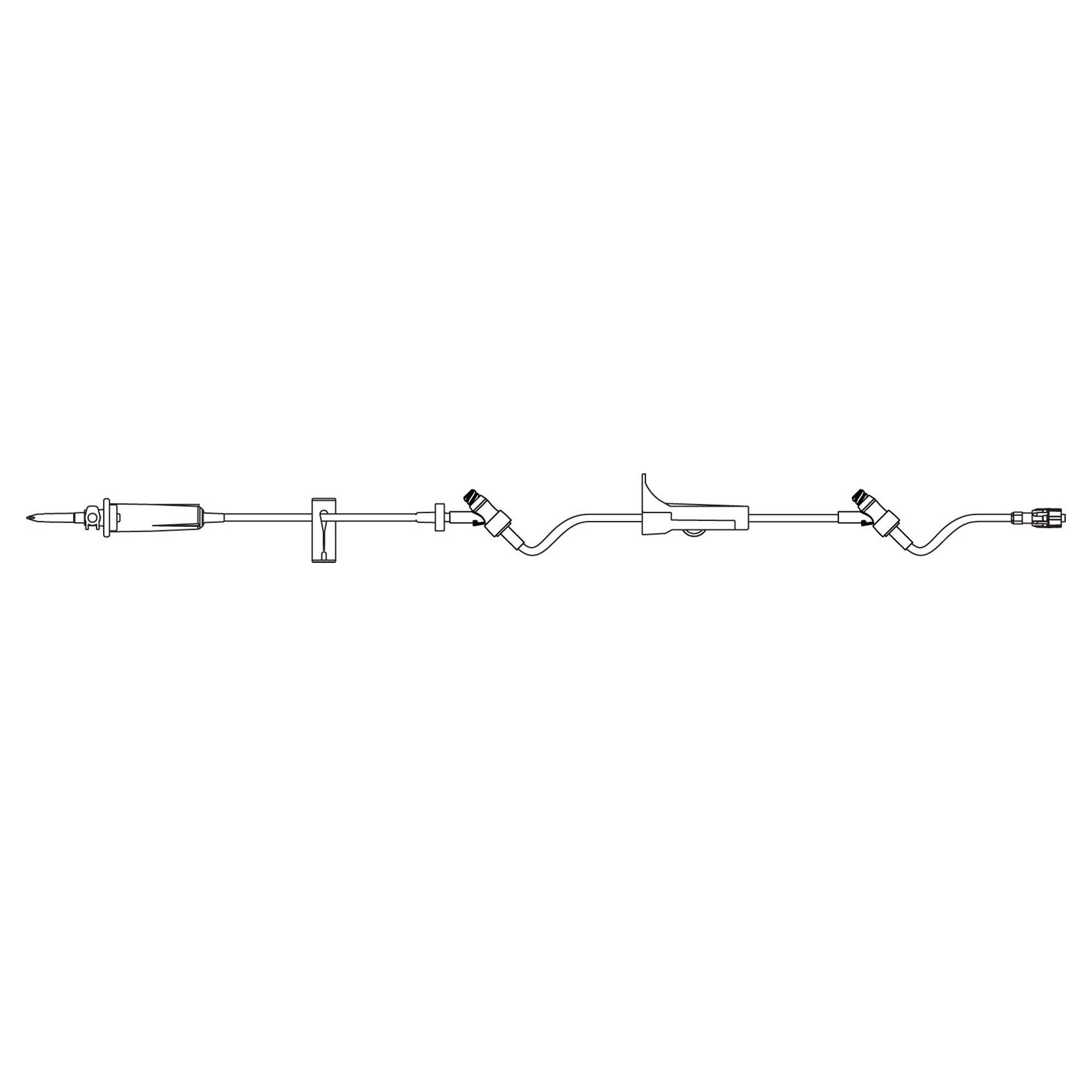 SafeDay™ Primary IV Administration Set 2 Injection Sites 352636
