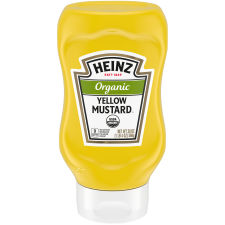 Heinz Organic Yellow Mustard, 20 oz Bottle