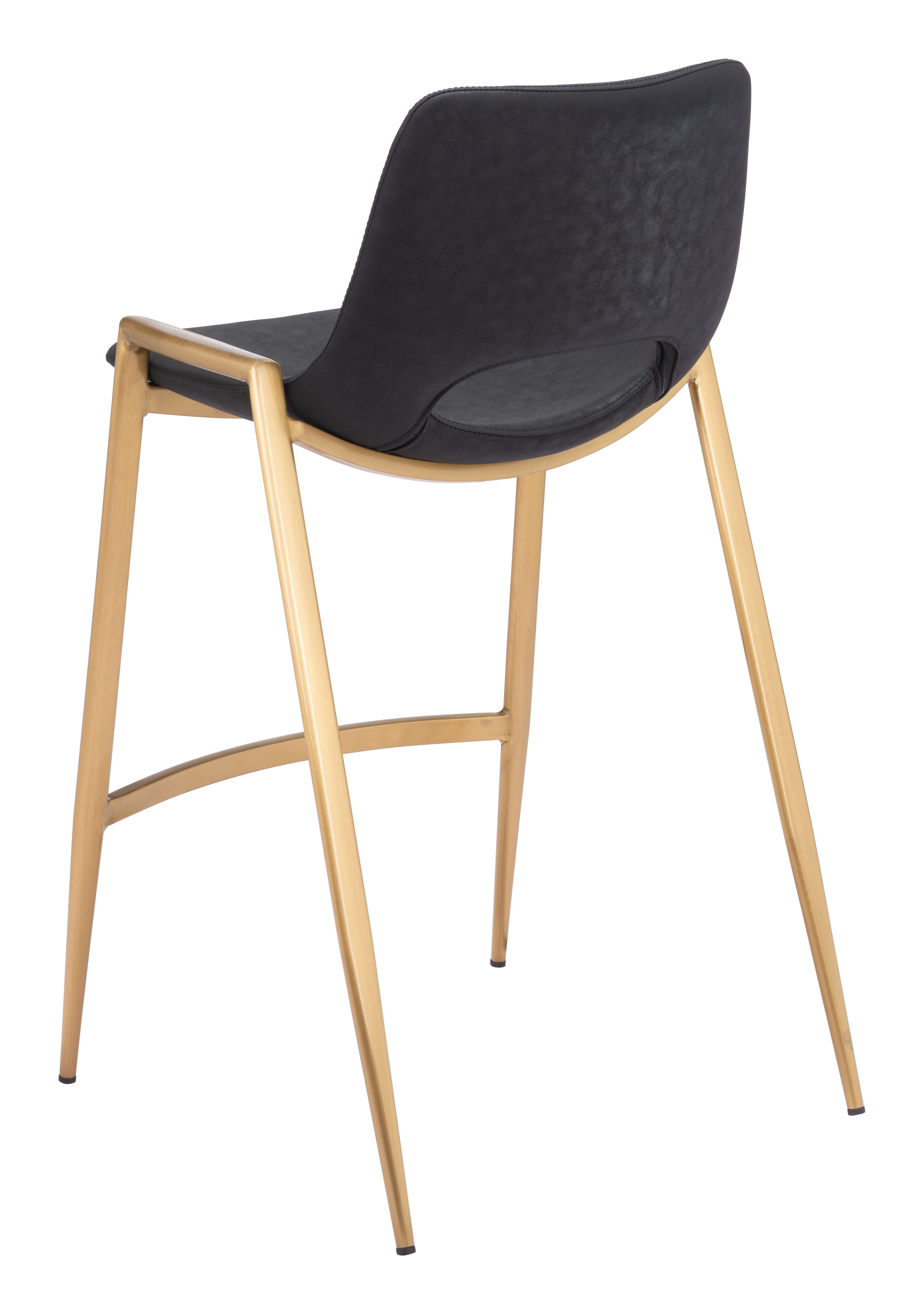 Desi Counter Stool (Set of 2) Black & Gold product image