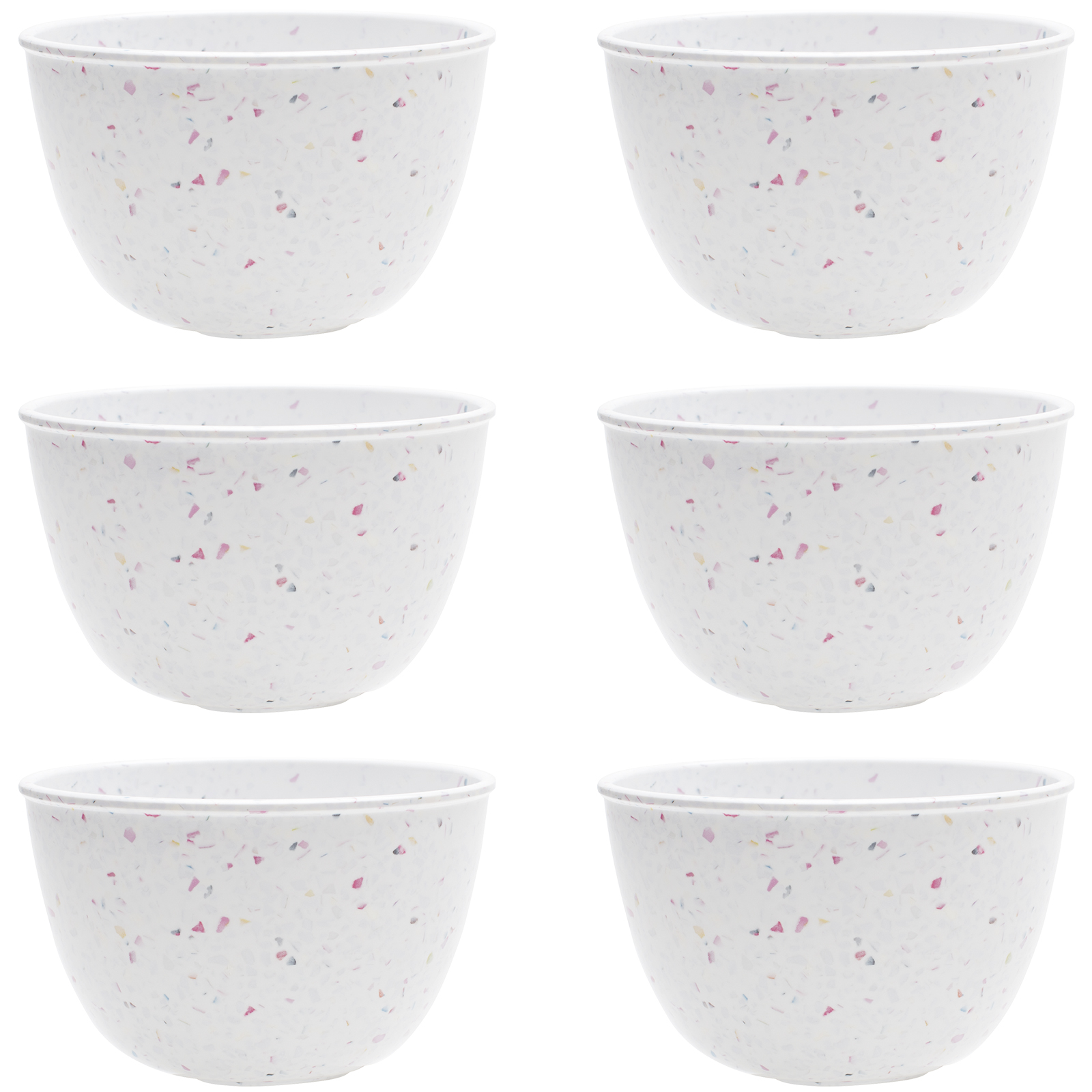 Confetti 24 ounce Soup Bowl, White, 6-piece set slideshow image 1 Confetti 24 ounce Soup Bowl, White, 6-piece set slideshow image 1