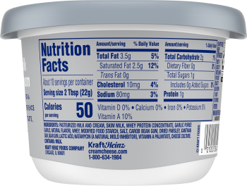 Philadelphia Whipped Garlic & Herb Cream Cheese, 7.5 Oz