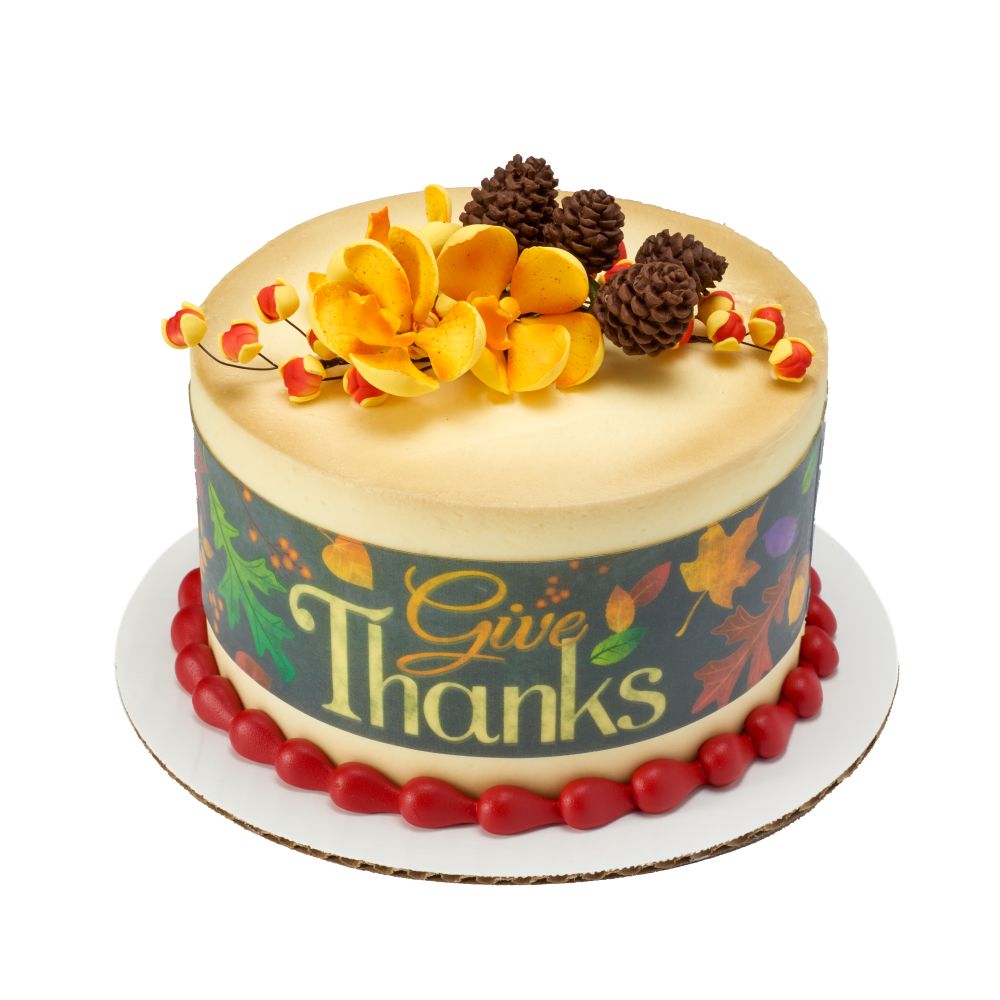 Image Cake Give Thanks Chalkboard