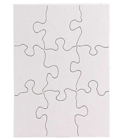 Compoz-A-Puzzle®, 4" x 5 1/2" Rectangle, 9 pieces