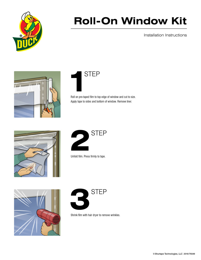 Duck Max Strength RollOn Window Insulation Kits Indoor, 84 in. x 112